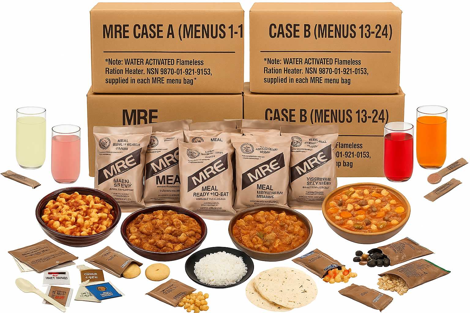 1-Month (30 Day) MRE Emergency Survival Food Kit
