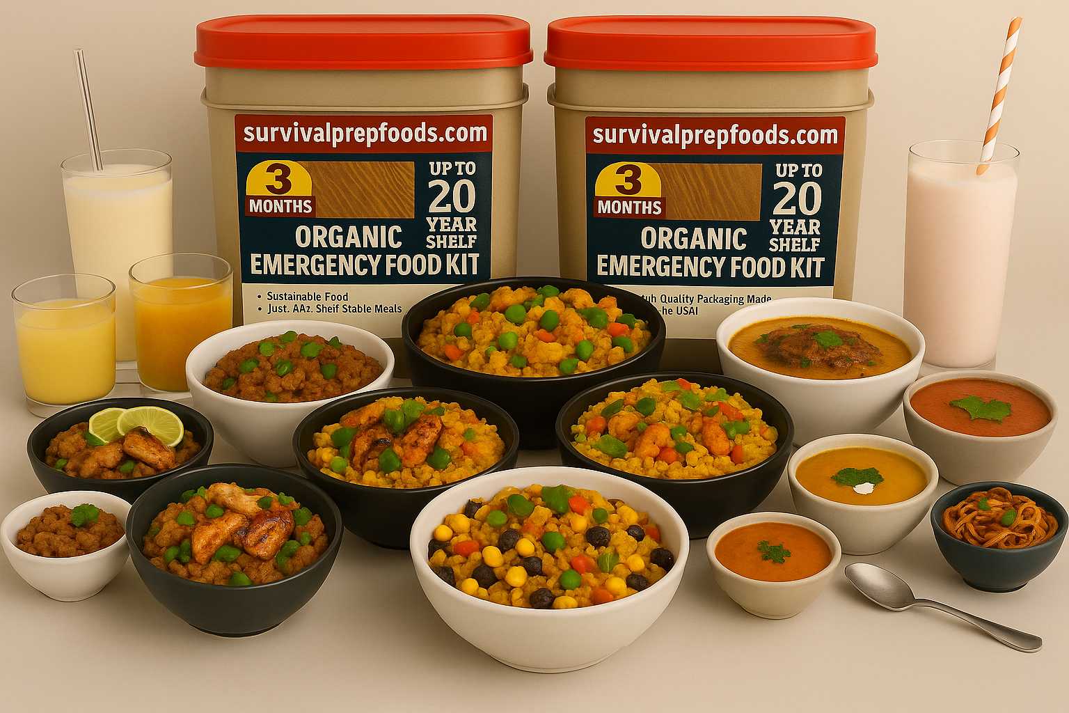 3 Months Emergency Survival Food Supply Kit