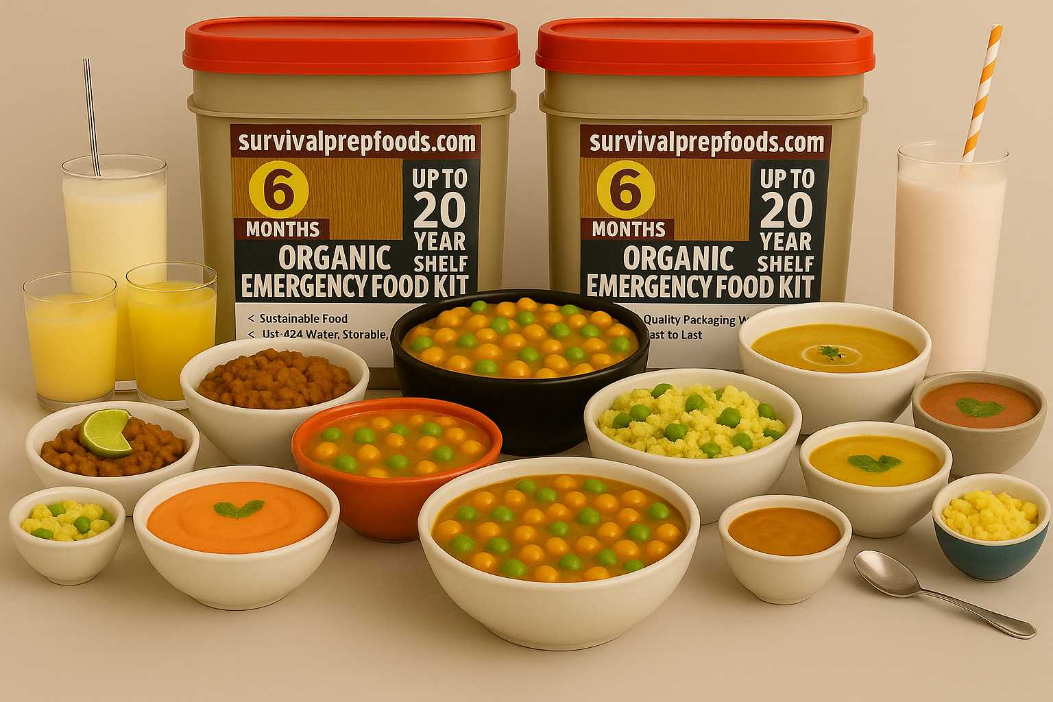 6 Months Emergency Survival Food Supply Kit