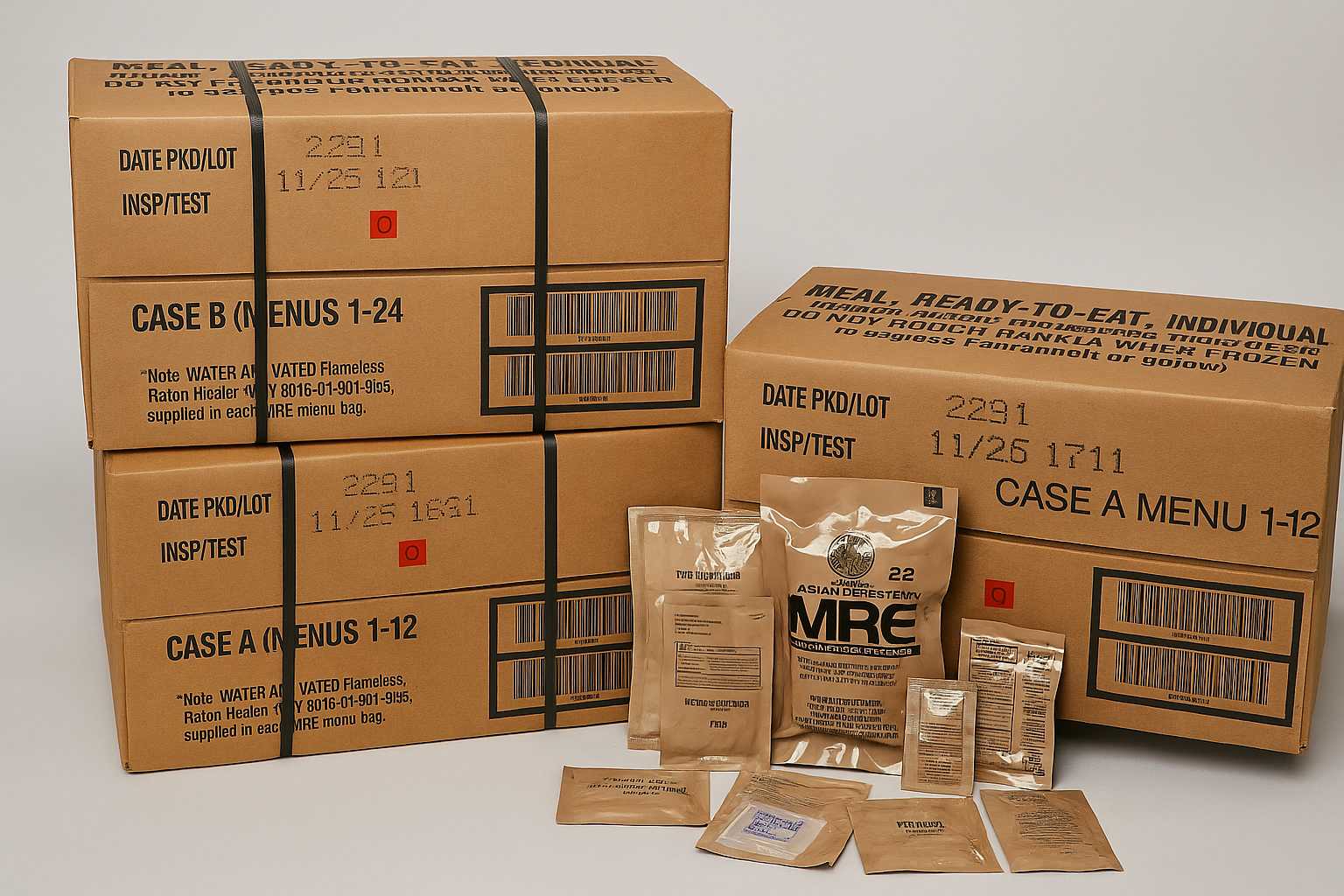 1-Month (30 Day) MRE Emergency Survival Food Kit