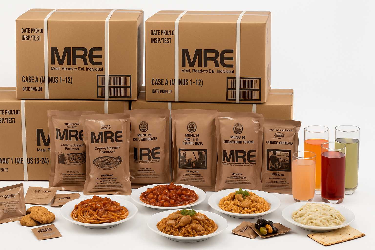 3-Month (90 Day) MRE Emergency Survival Food Kit